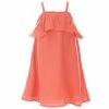Best deal 🌟 Chelsea & Violet Little 👧 Girls 2T-6X Crinkle Gauze Ruffle Sundress Melon 🧨 -Chelsea & Violet Sales unnamed file 1018