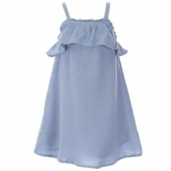 Best deal 🌟 Chelsea & Violet Little 👧 Girls 2T-6X Crinkle Gauze Ruffle Sundress Melon 🧨 -Chelsea & Violet Sales unnamed file 1020