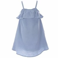Best deal 🌟 Chelsea & Violet Little 👧 Girls 2T-6X Crinkle Gauze Ruffle Sundress Melon 🧨 -Chelsea & Violet Sales unnamed file 1021