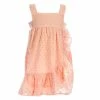 Coupon ❤️ Chelsea & Violet Little 👧 Girls 2T-6X Asymmetric Eyelet 👗 Dress Light Pink 🤩