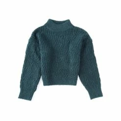 Cheap 🎁 Chelsea & Violet 👧 Girls Big 👧 Girls 7-16 Mock Neck Balloon Sleeve Cable Knit Sweater Garnet ⭐ -Chelsea & Violet Sales unnamed file 106