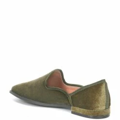 Best deal 🔔 Chelsea & Violet Lousa Velvet Slip-On Flats Moss ⌛ -Chelsea & Violet Sales unnamed file 1064