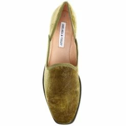 Best deal 🔔 Chelsea & Violet Lousa Velvet Slip-On Flats Moss ⌛ -Chelsea & Violet Sales unnamed file 1066