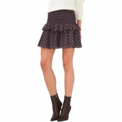 Best reviews of 👏 Chelsea & Violet Foulard Stamp Print Smocked Yoke Tiered Ruffle Mini 👗 Skirt Foulard Stamps 👍