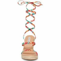 Wholesale ⭐ Chelsea & Violet Mariah Printed Ankle Wrap Wedge 🩴 Sandals Abstract Multi 🔔 -Chelsea & Violet Sales unnamed file 1123