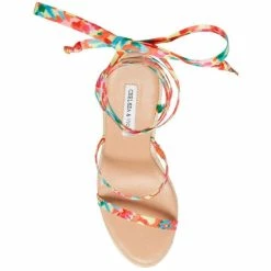 Wholesale ⭐ Chelsea & Violet Mariah Printed Ankle Wrap Wedge 🩴 Sandals Abstract Multi 🔔 -Chelsea & Violet Sales unnamed file 1124