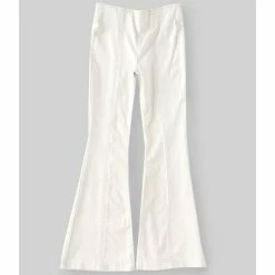 Hot Sale 😍 Chelsea & Violet 👧 Girls Big 👧 Girls 7-16 Seamed Flare Pull-On 👖 Jeans Bleach 🌟 -Chelsea & Violet Sales unnamed file 113