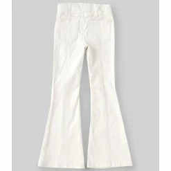 Hot Sale 😍 Chelsea & Violet 👧 Girls Big 👧 Girls 7-16 Seamed Flare Pull-On 👖 Jeans Bleach 🌟 -Chelsea & Violet Sales unnamed file 114