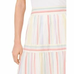 Deals 🛒 Chelsea & Violet Woven Multi Stripe Tiered A-Line 👗 Skirt Santa Rosa Stripe ⌛ -Chelsea & Violet Sales unnamed file 1159