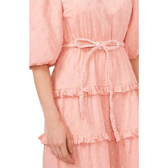 Best reviews of ⌛ Chelsea & Violet Off-the-Shoulder 3/4 Sleeve Braided Belt Embroidered Dot Ruffle Tiered A-Line Midi 👗 Dress Parfait Pink 🤩 4 Best reviews of ⌛ Chelsea & Violet Off-the-Shoulder 3/4 Sleeve Braided Belt Embroidered Dot Ruffle Tiered A-Line Midi 👗 Dress Parfait Pink 🤩 - Image 2