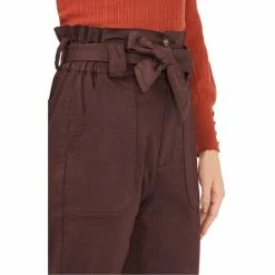 Promo 💯 Chelsea & Violet Twill High Rise Tie Belt Straight Leg Paperbag Pants Java 🛒 -Chelsea & Violet Sales unnamed file 1179