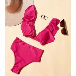 Brand new 🎉 Chelsea & Violet Family Matching Solid Ruffle Bralette Swim Top Fuchsia 🛒 -Chelsea & Violet Sales unnamed file 1183