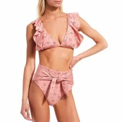 Best Pirce 😀 Chelsea & Violet Forever Young Rosette Ruffle Bralette Swim Top 🛒 -Chelsea & Violet Sales unnamed file 1193