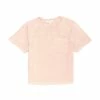 Hot Sale ⭐ Chelsea & Violet 👧 Girls Big 👧 Girls 7-16 Knit Pocket Short Sleeve Tee Dusty Pink 😀