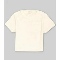 Hot Sale ⭐ Chelsea & Violet 👧 Girls Big 👧 Girls 7-16 Knit Pocket Short Sleeve Tee Dusty Pink 😀 -Chelsea & Violet Sales unnamed file 1200