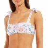 Cheap 😀 Chelsea & Violet Matisse Floral Print Tie Shoulder Bandeau Swim Top Multi ⌛