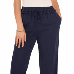 Flash Sale 🤩 Chelsea & Violet Twill Pull-On Drawstring Straight Leg Pants Classic Navy 💯 -Chelsea & Violet Sales unnamed file 1245