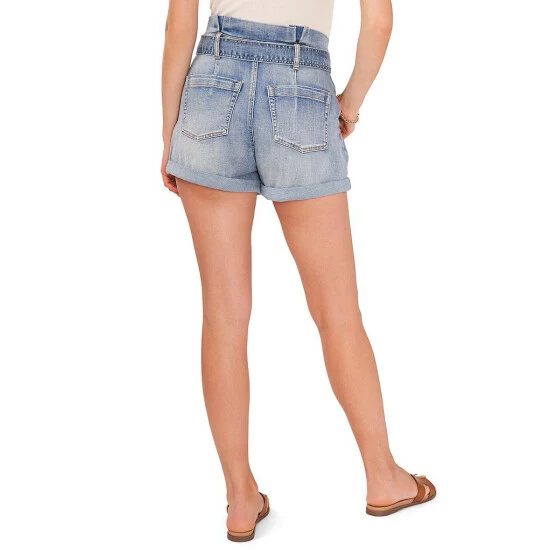 Best Sale π Chelsea & Violet High Rise Paperbag Tie Waist Stretch Denim Shorts Stella Blue π 4 Best Sale π Chelsea & Violet High Rise Paperbag Tie Waist Stretch Denim Shorts Stella Blue π - Image 2