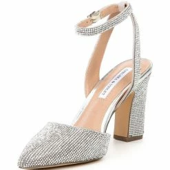 Coupon ⭐ Chelsea & Violet Mary Rhinestone Embellished Pointed Toe Pumps Silver 🔔 -Chelsea & Violet Sales unnamed file 130