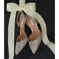 Coupon ⭐ Chelsea & Violet Mary Rhinestone Embellished Pointed Toe Pumps Silver 🔔 -Chelsea & Violet Sales unnamed file 134