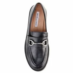 Best Pirce 😀 Chelsea & Violet Vera Leather Slip-On Lug Sole Loafers Black 😀 -Chelsea & Violet Sales unnamed file 169