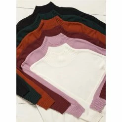 Best Sale 😉 Chelsea & Violet Big 👧 Girls 7-16 Ribbed Mock Neck Sweater Elderberry 👍 -Chelsea & Violet Sales unnamed file 205