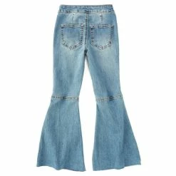 Brand new 🔥 Chelsea & Violet 👧 Girls Big 👧 Girls 7-16 Denim Exaggerated Flare 👖 Jeans Med Stone 🎁 -Chelsea & Violet Sales unnamed file 211