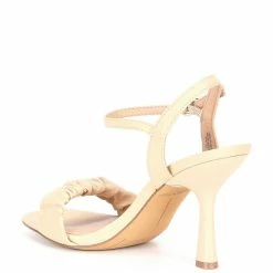 Cheapest 🥰 Chelsea & Violet Lindn Ruched Leather Ankle Strap 👗 Dress 🩴 Sandals Black 😀 -Chelsea & Violet Sales unnamed file 217