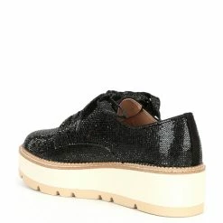 Budget 😉 Chelsea & Violet Insta Rhinestone Embellished Lace-Up Platform Oxfords Black 😀 -Chelsea & Violet Sales unnamed file 268