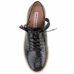 Budget 😉 Chelsea & Violet Insta Rhinestone Embellished Lace-Up Platform Oxfords Black 😀 -Chelsea & Violet Sales unnamed file 270