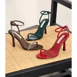 Promo ❤️ Chelsea & Violet Bonita Jeweled Ankle Strap 👗 Dress 🩴 Sandals Red 😍 -Chelsea & Violet Sales unnamed file 29