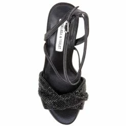 Cheapest 🥰 Chelsea & Violet Brandy Rhinestone Twist Ankle Strap 👗 Dress 🩴 Sandals Clear 🎁 -Chelsea & Violet Sales unnamed file 308