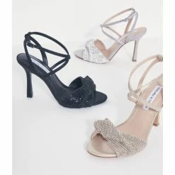 Cheapest 🥰 Chelsea & Violet Brandy Rhinestone Twist Ankle Strap 👗 Dress 🩴 Sandals Clear 🎁 -Chelsea & Violet Sales unnamed file 311