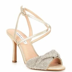 Cheapest 🥰 Chelsea & Violet Brandy Rhinestone Twist Ankle Strap 👗 Dress 🩴 Sandals Clear 🎁 -Chelsea & Violet Sales unnamed file 313