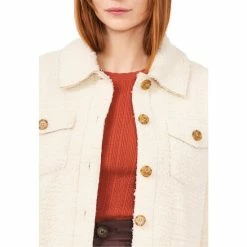 Hot Sale ❤️ Chelsea & Violet Faux Fur Long Sleeve Notch Lapel Cozy Statement Jacket Natural 😍 -Chelsea & Violet Sales unnamed file 317