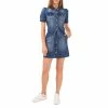Best deal 👍 Chelsea & Violet Short Puff Sleeve Button Front Stretch Denim Belted Mini 👗 Dress Mid Rinse 💯 -Chelsea & Violet Sales unnamed file 321