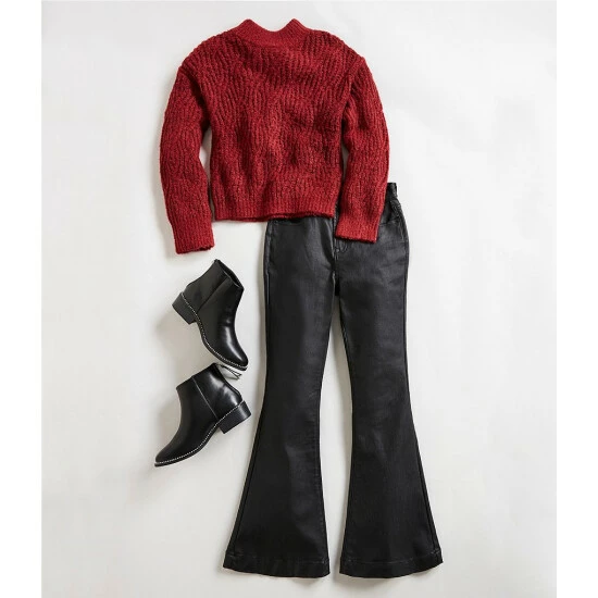 Coupon π Chelsea & Violet π§ Girls Big π§ Girls 7-16 π§₯ Coated Denim Flared Pants Black π 5 Coupon π Chelsea & Violet π§ Girls Big π§ Girls 7-16 π§₯ Coated Denim Flared Pants Black π - Image 3