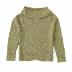 Flash Sale 🔔 Chelsea & Violet 👧 Girls Big 👧 Girls 7-16 Drop Shoulder Turtleneck Sweater Olive ✨