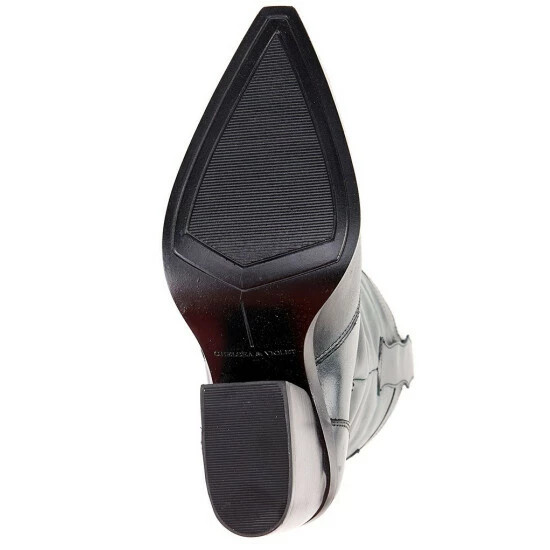 Brand new π₯° Chelsea & Violet Fexx Leather Block Heel Western π₯Ύ Boots Green Onyx π 8 Brand new π₯° Chelsea & Violet Fexx Leather Block Heel Western π₯Ύ Boots Green Onyx π - Image 6