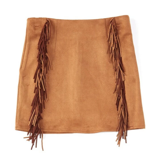 Buy π€© Chelsea & Violet Big π§ Girls 7-16 Fringe Mini π Skirt Pecan π 4 Buy π€© Chelsea & Violet Big π§ Girls 7-16 Fringe Mini π Skirt Pecan π - Image 2