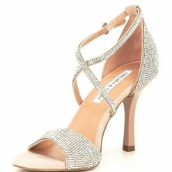 Hot Sale 🔔 Chelsea & Violet Queen Rhinestone Embellished Strappy 👗 Dress 🩴 Sandals Nude ⭐ -Chelsea & Violet Sales unnamed file 362