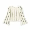 Cheap 👍 Chelsea & Violet 👧 Girls Big 👧 Girls 7-16 Bell Sleeve Striped Sweater Ivory/black ⌛ -Chelsea & Violet Sales unnamed file 396