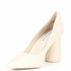 Budget 😀 Chelsea & Violet Keira Leather Pointed Toe Rounded Heel Pumps Ivory 🔔 -Chelsea & Violet Sales unnamed file 426