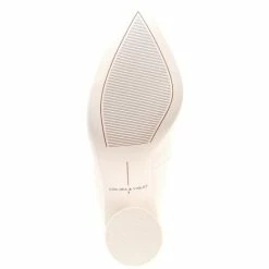 Budget 😀 Chelsea & Violet Keira Leather Pointed Toe Rounded Heel Pumps Ivory 🔔 -Chelsea & Violet Sales unnamed file 429