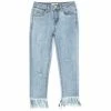Outlet 👍 Chelsea & Violet 👧 Girls Big 👧 Girls 7-16 Exaggerated Fringe-Hem Skinny 👖 Jeans Classic Wash 🛒 -Chelsea & Violet Sales unnamed file 466