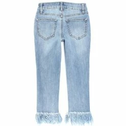 Outlet 👍 Chelsea & Violet 👧 Girls Big 👧 Girls 7-16 Exaggerated Fringe-Hem Skinny 👖 Jeans Classic Wash 🛒 -Chelsea & Violet Sales unnamed file 470