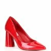 Cheap 😀 Chelsea & Violet Keira Patent Pointed Toe Rounded Heel Pumps Red 😍 -Chelsea & Violet Sales unnamed file 480