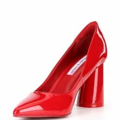 Cheap 😀 Chelsea & Violet Keira Patent Pointed Toe Rounded Heel Pumps Red 😍 -Chelsea & Violet Sales unnamed file 482