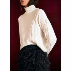 Cheap ✨ Chelsea & Violet Long Sleeve Turtleneck Chunky Cable Knit Sweater Ponderosa Pine ⌛ -Chelsea & Violet Sales unnamed file 49