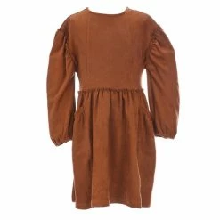 Promo ❤️ Chelsea & Violet Big 👧 Girls Faux Suede Baby Doll 👗 Dress Cherry ⌛ -Chelsea & Violet Sales unnamed file 491